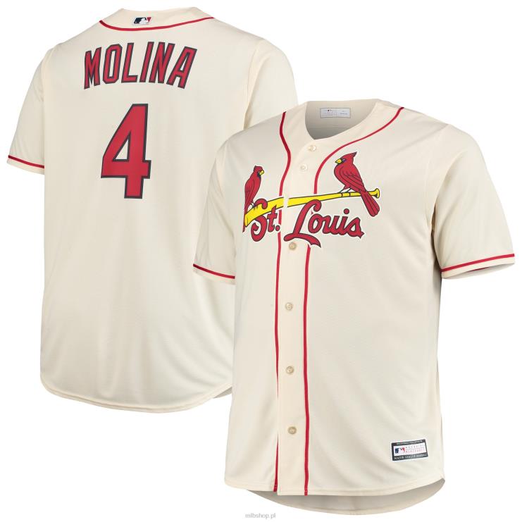 ul. louis cardinals yadier molina kremowa duża i wysoka replika koszulki gracza mężczyźni 0J02V610 MLB Jerseys