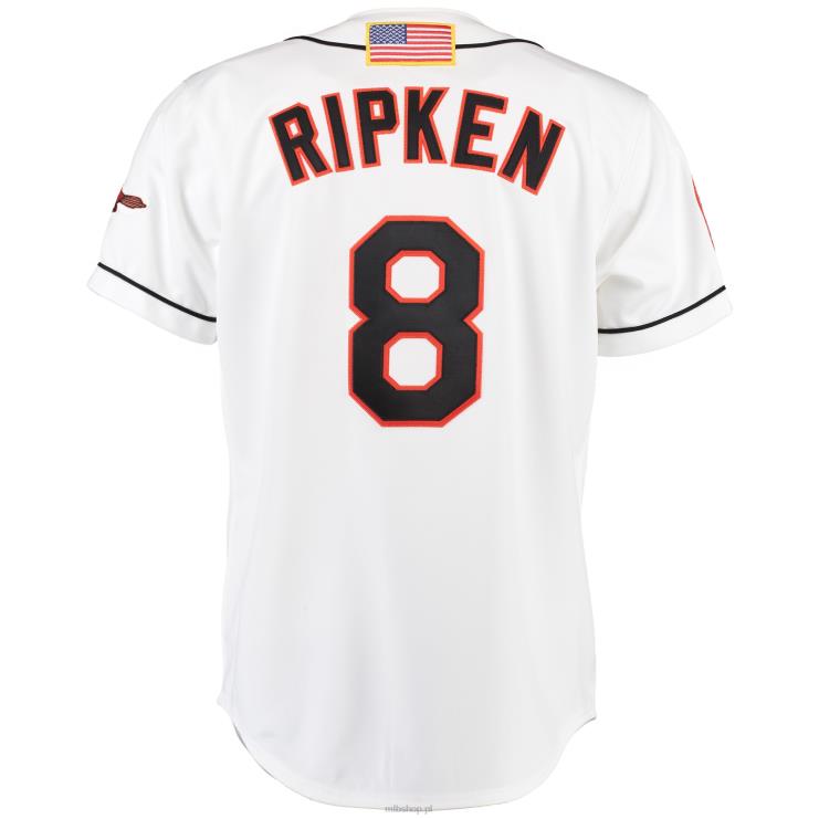 Baltimore orioles cal ripken mitchell & ness biała autentyczna koszulka domowa mężczyźni 0J02V820 MLB Jerseys
